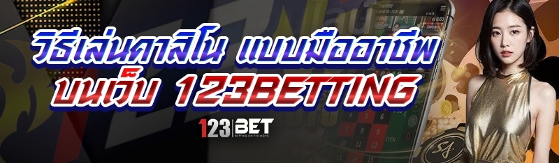 วิธีเล่นคาสิโน แบบมืออาชีพ บนเว็บ 123betting
