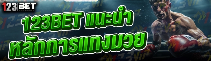 123bet แนะนำ หลักการแทงมวย
